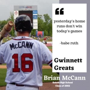 Gwinnett Greats: Brian McCann – Gwinnett Sports Commission